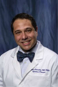 Dr. Anthony Cannella, M.D. for the University of Florida Division of Infectious Diseases and Global Medicine. Photo taken from the UCF webpage.